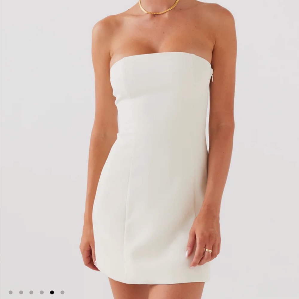 Ayanna Strapless Mini Dress - Ivory